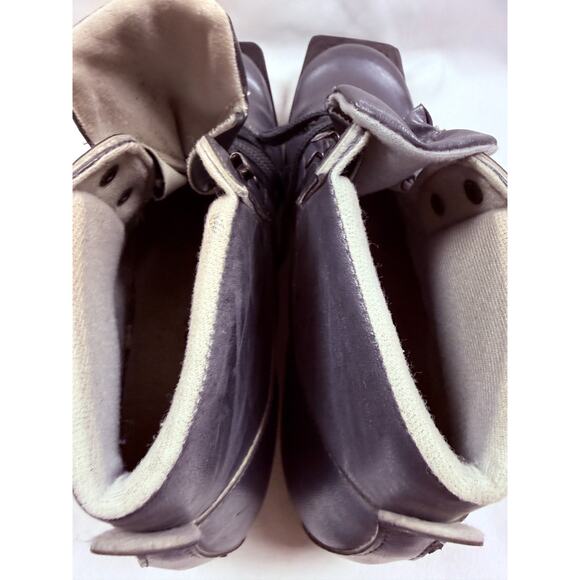 Vintage Heierling Cross Country Ski Boots Leather Black Nordic XC Euro Retro main image 8